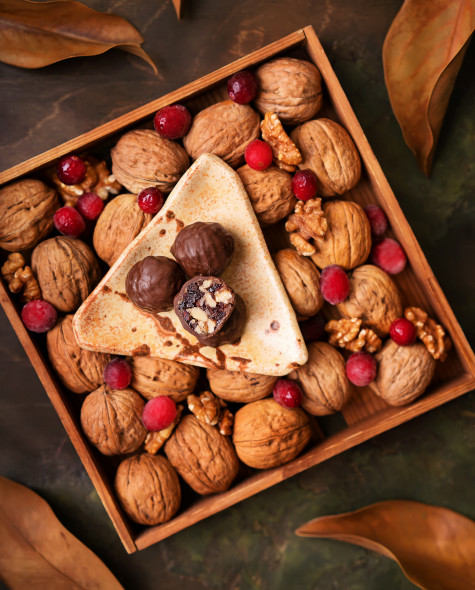 Грильяж с грецким орехом