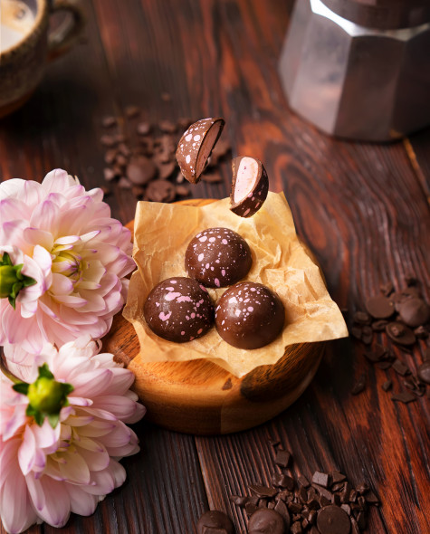 Лесные ягоды на какао-масле