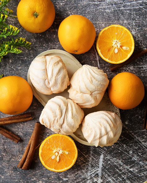 Неглазированный со вкусом апельсина и корицей