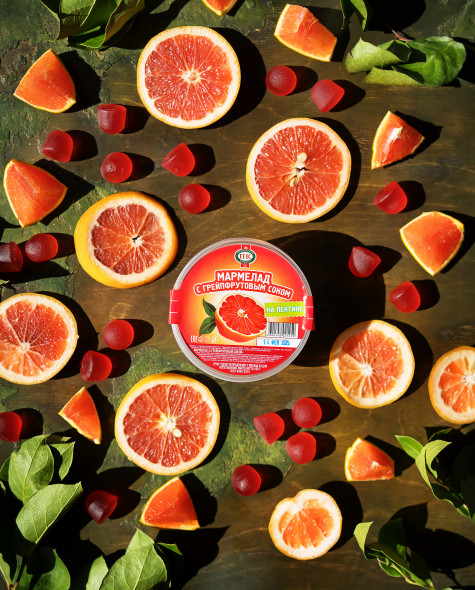 С грейпфрутовым соком на пектине