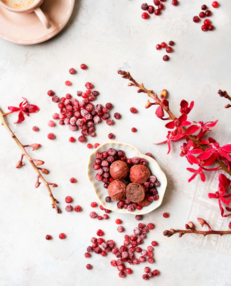 Трюфель с клюквой и коньяком